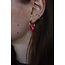 "Aya" Boucle d'oreille Rose - Acier inoxydable