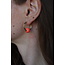 "Aya" Boucle d'oreille Orange - Acier inoxydable