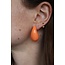 "Ilani" Earrings Orange - Stainless steel