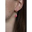 "Farida"  Earrings Pink - Stainless Steel