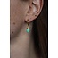 "Farida" Boucles d'Oreilles Turquoise - Acier Inoxydable