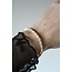 Real shell bracelet Beige - stainless steel