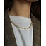 Collier coquillage véritable Beige - acier inoxydable