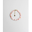 'Heart to Heart' BRACELET Pastel pink - Stainless Steel