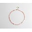 'Heart to Heart' NECKLACE Pastel PINK - Stainless Steel