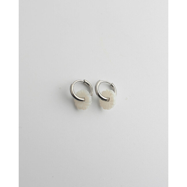 "Celeste" Pendientes Plata - Acero inoxidable