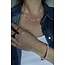 'Heart to heart' ARMBAND Pastel pink - Edelstahl