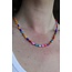 Real shell necklace Rainbow  - stainless steel