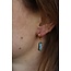 Dora Boucles d'oreilles TURQUOISE ARGENT - acier inoxydable