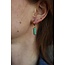 Dora Hoops SEA GREEN Natural Stone Gold - Acciaio inossidabile