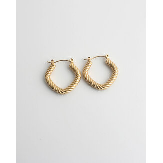 "Ann" Earring Gold - Stainless steel