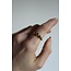 "Dottie" Anillo de Plata - Acero Inoxidable - Ajustable