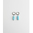 Dora Boucles d'oreilles BABY BLUE ARGENT - acier inoxydable