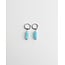 Dora Hoops BABY BLUE Naturstein SILBER - EDELSTAHL