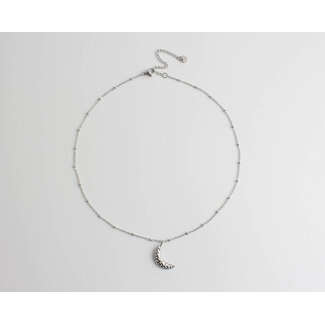 "Moon" Collar PLATA - Acero inoxidable