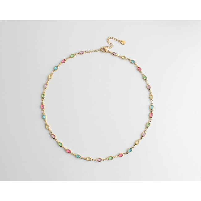 Collier 'Arc-en-Ciel' - Plaqué Or