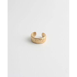 'Oona' ring gold - stainles steel (verstelbaar)