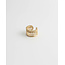 'Nore' ring gold - stainless steel (adjustable)