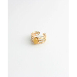 "Varia" RING yellow Gold - Stainless steel (adjustable)