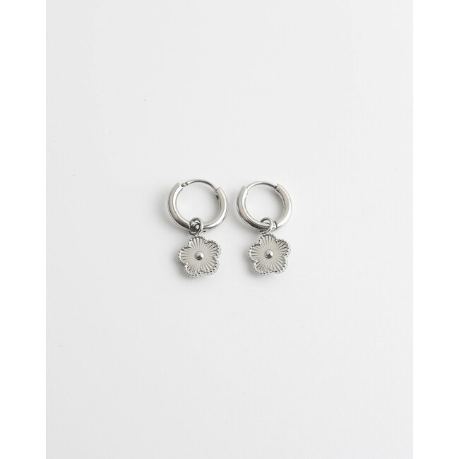 "Rosie" Pendientes Plata - Acero inoxidable