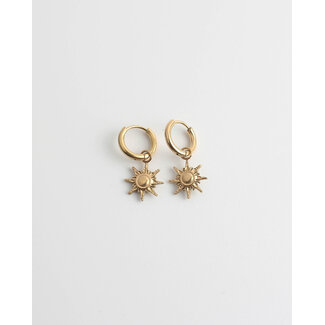 'Sonne' Boucles d'oreilles or - Acier inoxydable