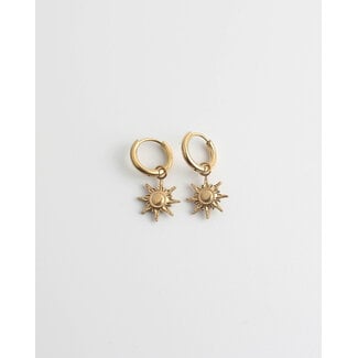 'Sonne' Earrings gold - Stainless steel