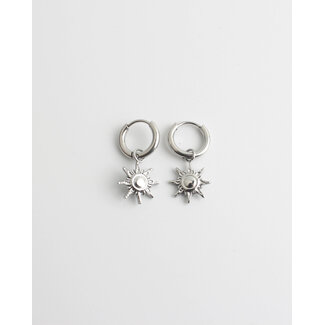 'Sonne' Pendientes Plata - Acero inoxidable