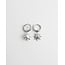 'Sonne' Pendientes plata - Acero inoxidable