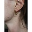 Gros Boucles d'oreilles 'Julia' pois Argent - acier inoxydable
