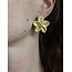 'Fleur' Boucles d'oreilles fleur Argent - acier inoxydable