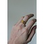 "Varia" ANELLO Argento giallo - Acciaio inossidabile (regolabile)