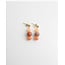 'Bella' earrings orange mix  - stainless steel