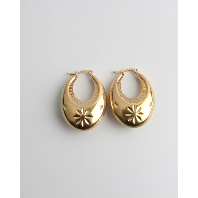 'Dune' Earrings GOLD - Stainless steel