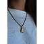 'Cowboy Boots' necklace gold - stainless steel