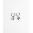 'Poppy' boucles d'oreilles ARGENT JAUNE - Acier inoxydable