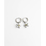 'Poppy' earrings YELLOW SILVER - Stainless steel