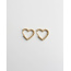 'Endless lovestory' earrings gold - stainless steel