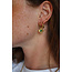 'Riley' Boucles d'oreilles VERT - Acier inoxydable