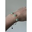 'Dahlia' Bracelet ARGENT BLEU - Acier Inoxydable