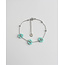 'Dahlia' Bracelet SILVER BLUE - Stainless Steel