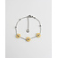 'Dahlia' Bracciale ARGENTO GIALLO - Acciaio inossidabile