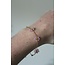 'Dahlia' Bracelet SILVER PINK  - Stainless Steel