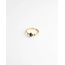 "Danira" ring LABRADORITE GOLD - stainless steel (adjustable)