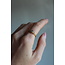 "Danira" ring LABRADORITE GOLD - stainless steel (adjustable)