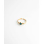 "Danira" ring BLUE GOLD - stainless steel (adjustable)