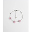 'Dahlia' Bracelet SILVER PINK  - Stainless Steel