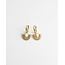 'Cecilla' Pendientes Oro BLANCO - Acero inoxidable