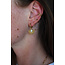 'Cecilla' earrings Gold WHITE - Stainless steel