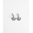 'Cecilla' boucles d'oreilles ARGENT ROSE - Acier inoxydable