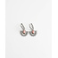 'Cecilla' earrings SILVER PINK - Stainless steel